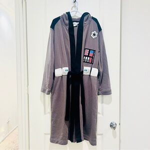 Star Wars mens black gray Darth Vader robe Adult S/M cosplay costume Halloween